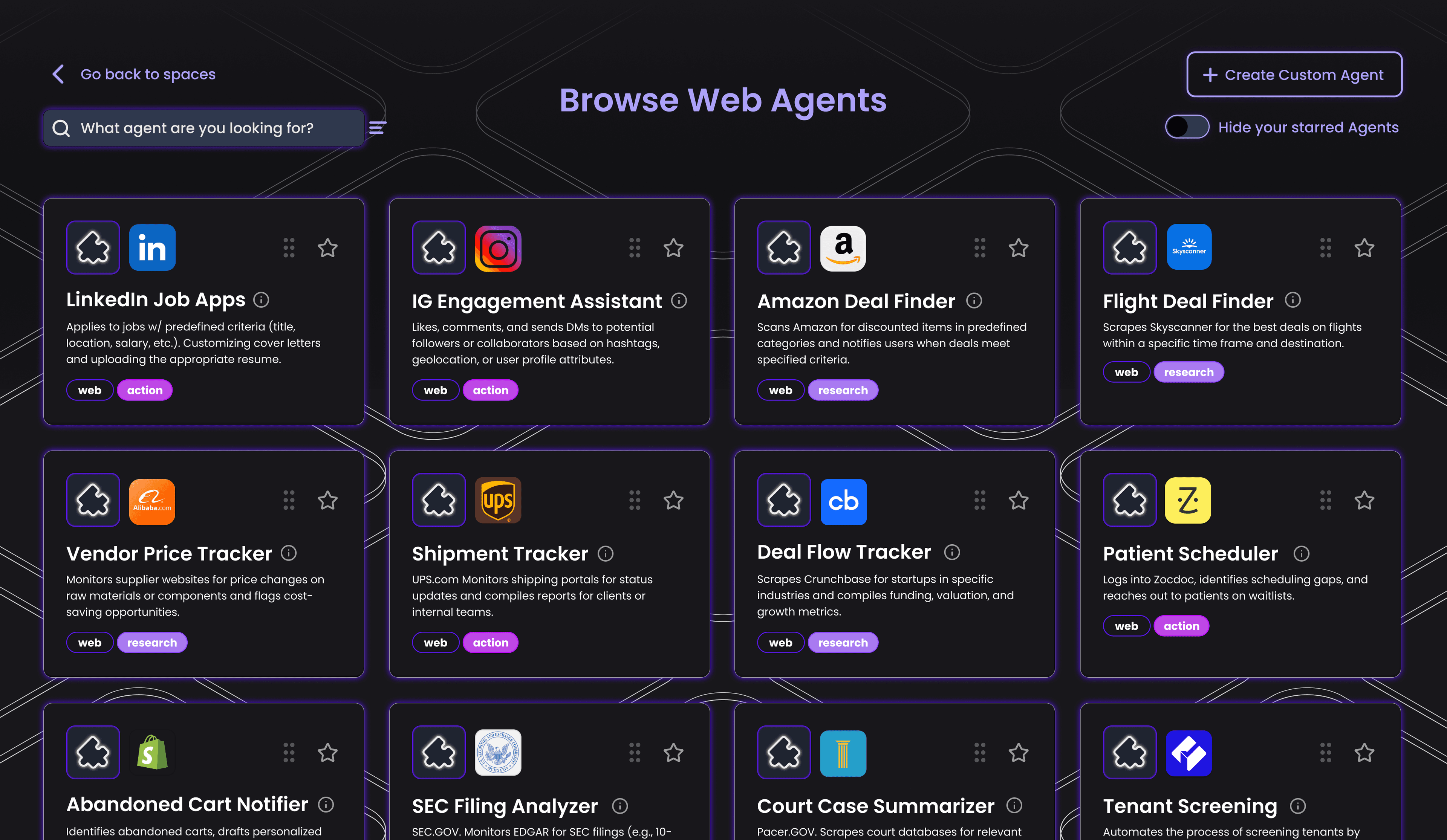 Community Web Agents