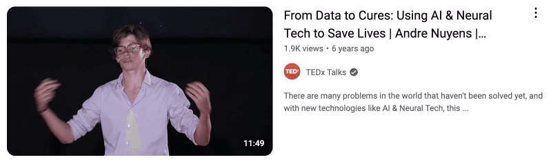 Andre TedX Talk