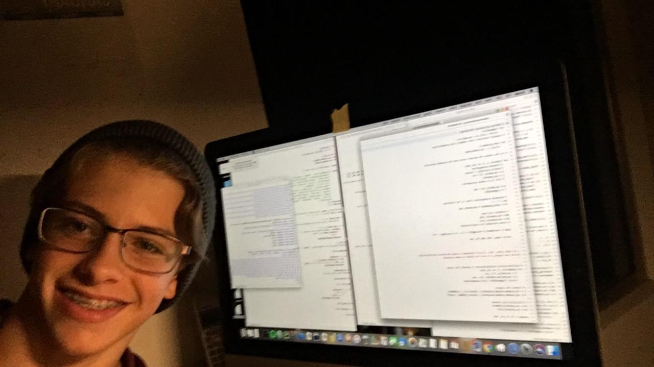 Andre Nuyens Coding at 14